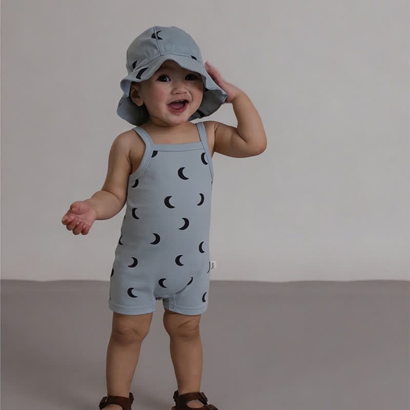 Tutina/body/maglietta con stampa lunare azzurra - image 6