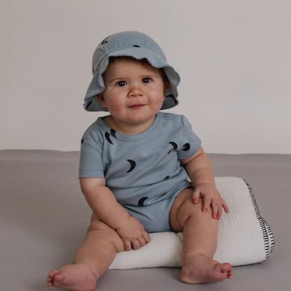 Tutina/body/maglietta con stampa lunare azzurra - image 7