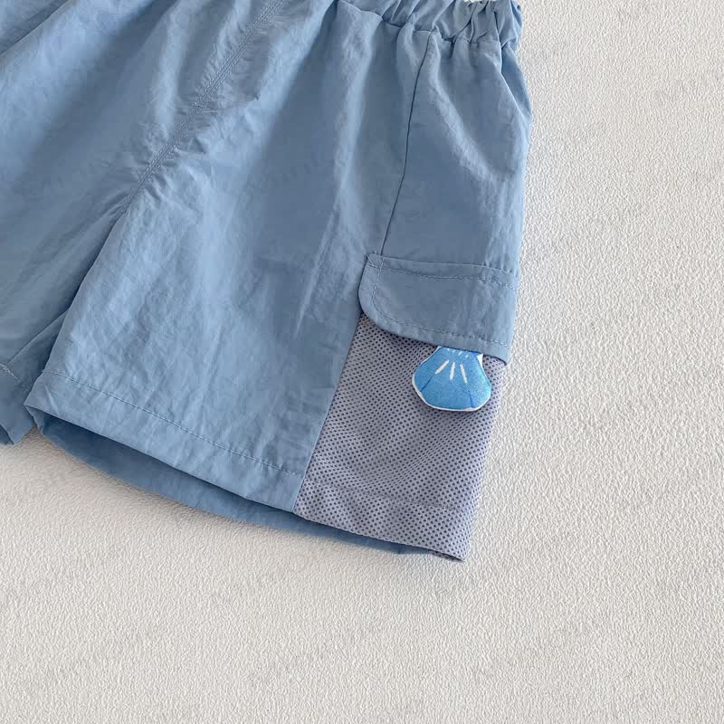 Maglietta a righe in cotone o pantaloncini a tinta unita per neonati e bambini piccoli - image 11