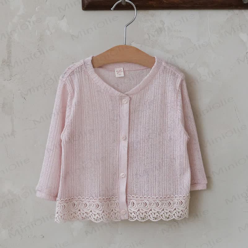 Top in pizzo per bambina - Rosa - 10-11T - image 3