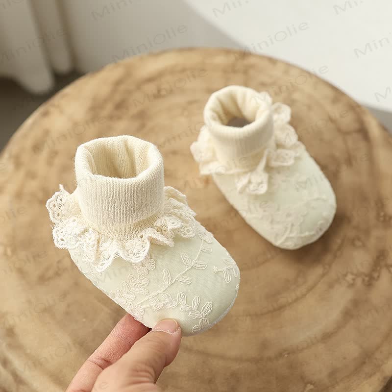 Calzini e scarpe Baby Lace ricamati - image 15
