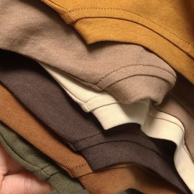 T-shirt casual a girocollo a tinta unita per bambino piccolo - image 10