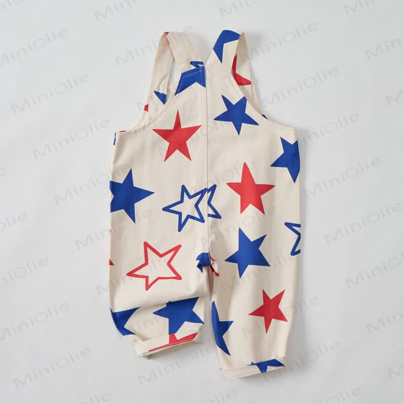 Tutina beige con stelle per neonati e bambini piccoli - image 3