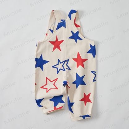 Tutina beige con stelle per neonati e bambini piccoli - image 3