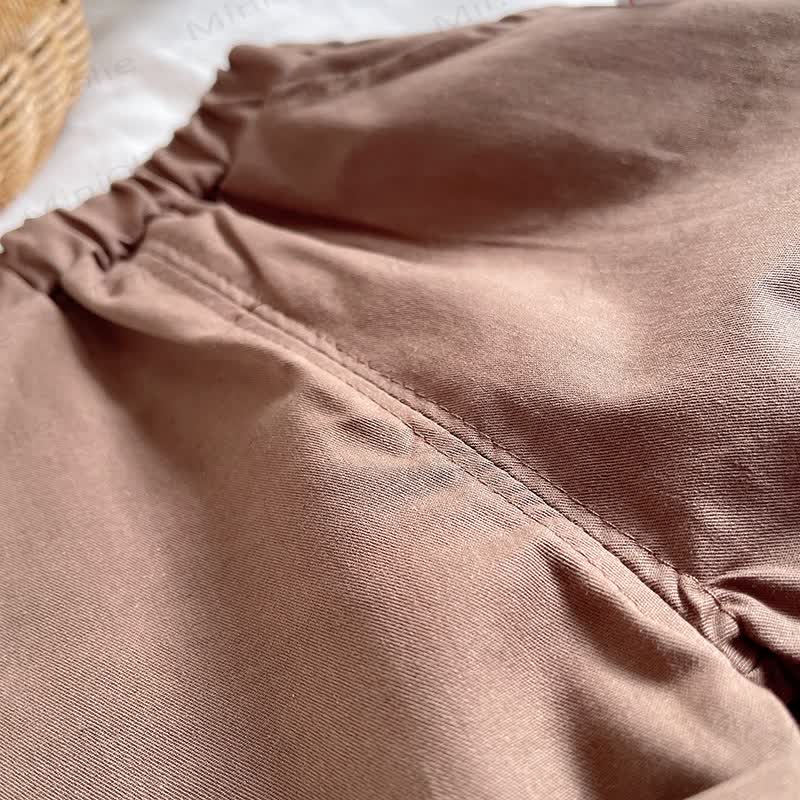 Completo da bambino composto da polo senza maniche a righe con motivo elefante e pantaloncini. - image 10