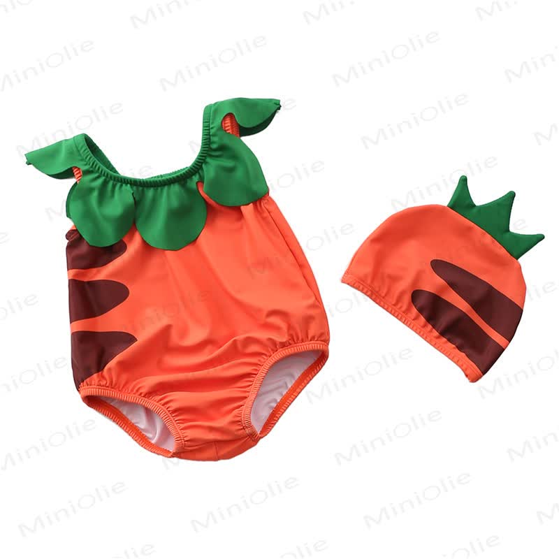 Set costume intero per neonati e bambini con tema frutta - Arancia - 4-5T - image 5