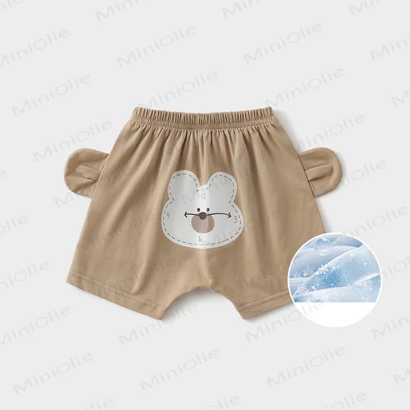 Pantaloncini con stampa di orsetto in stile cartone animato - Caffè - 3-4 anni - image 2