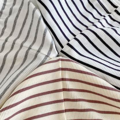Leggings a coste a righe per bambina - image 5
