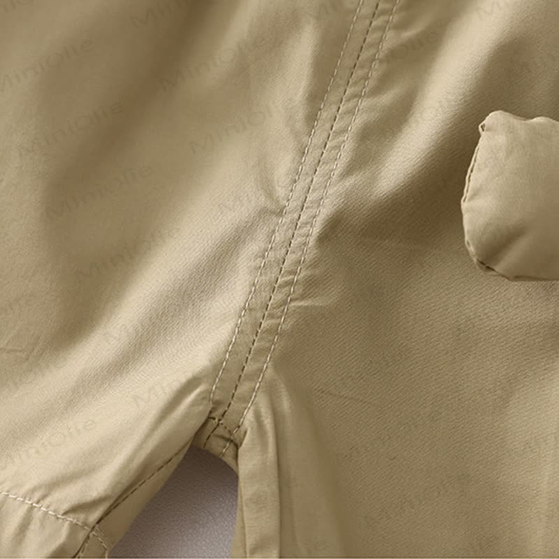 Completo da bambino con maglietta e pantaloncini della collezione Animali, con borsa a forma di orsetto di peluche. - image 9