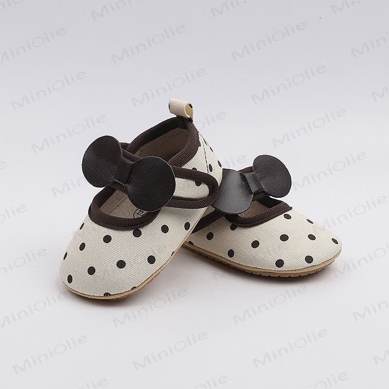 Scarpine a pois per bambina - Beige - 10-13M - image 5
