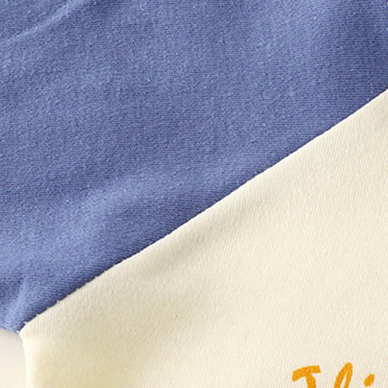 T-shirt in cotone a maniche raglan/a righe con stampa a cartoni animati per neonati e bambini piccoli - image 19