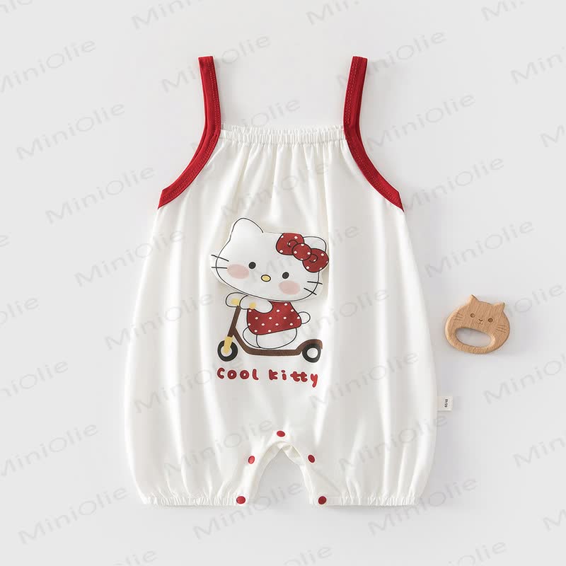 Tutina per neonati con applicazioni di frutta o animali - Gatto Rosso - 2-3T - image 4