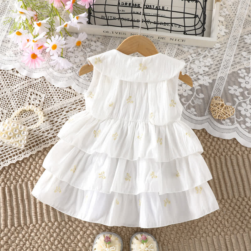 Vestito senza maniche con fiocchi per bambina - image 2