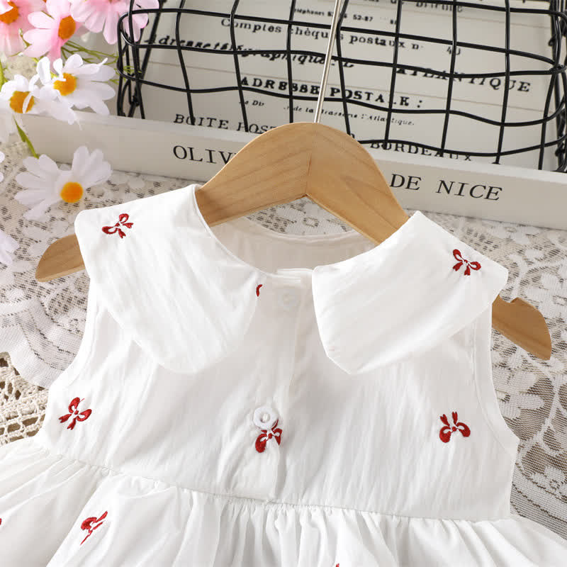 Vestito senza maniche con fiocchi per bambina - image 5