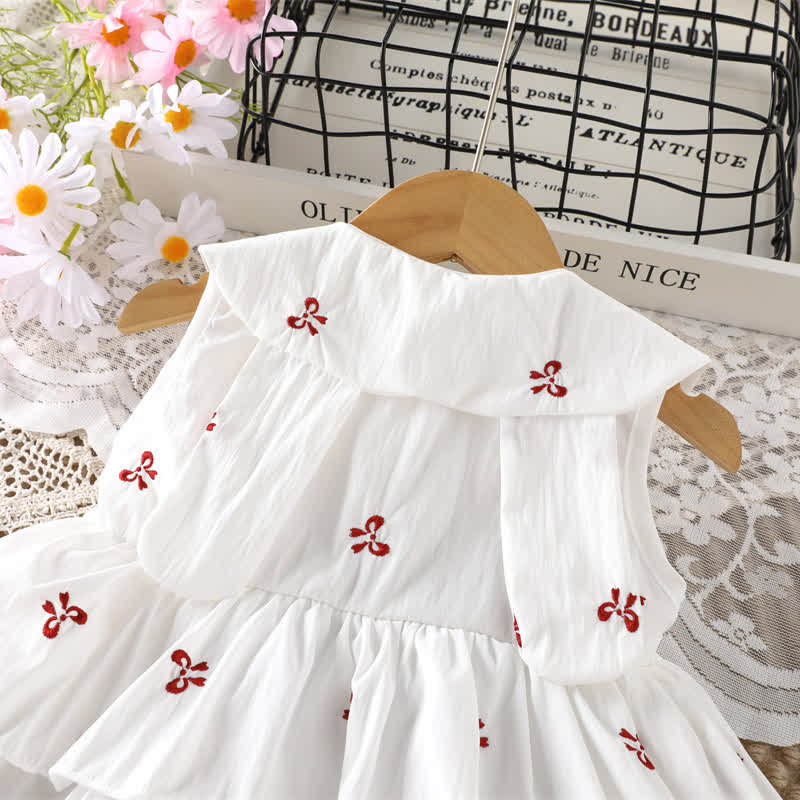 Vestito senza maniche con fiocchi per bambina - image 6