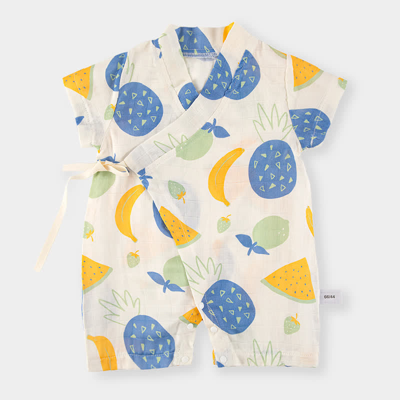 Tutina per neonati con stampa di frutta - Beige - 1-2T - image 1