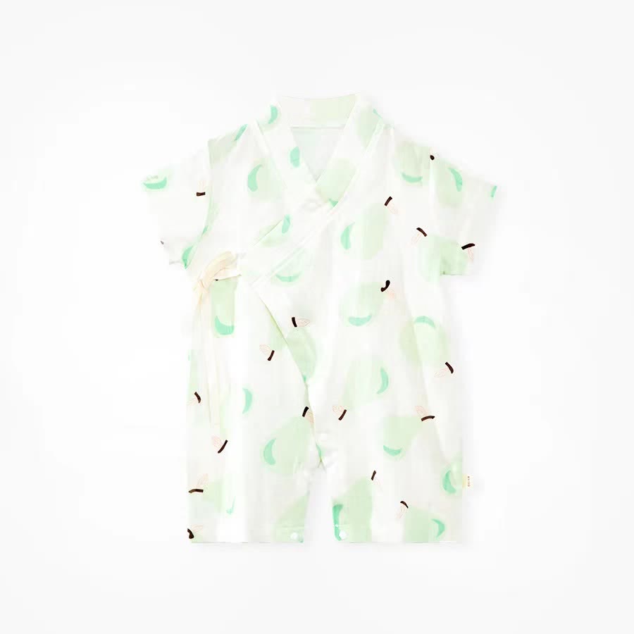 Tutina per neonati con stampa a pere - Beige - 1-2T - image 1