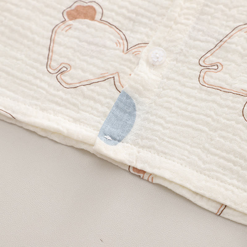 Set pigiama da 2 pezzi per neonato/a con stampa di coniglietto bianco. - image 7