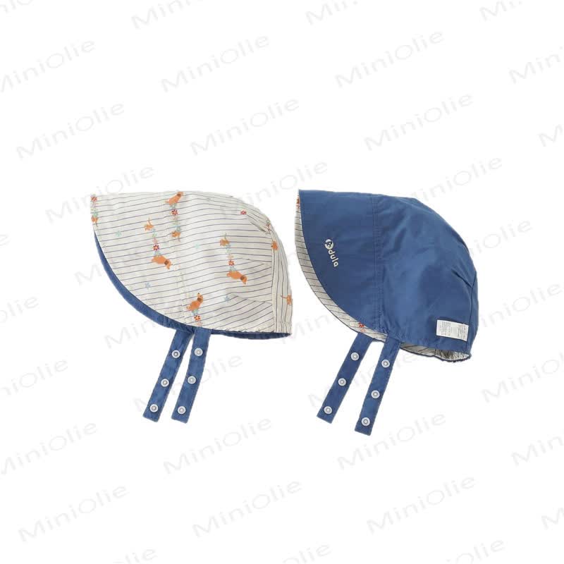 Cappellino reversibile per neonati con protezione solare - image 6