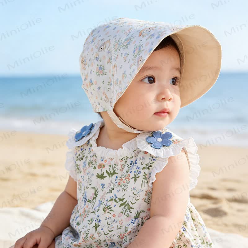 Cappellino reversibile per neonati con protezione solare - image 4