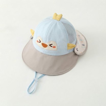 Cappellino protettivo dal sole per cuccioli di animale - Pinguino blu - 8M-3T - image 1
