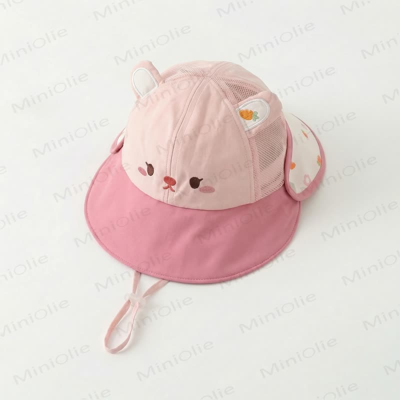 Cappellino protettivo dal sole per cuccioli di animale - Coniglietto rosa - 8M-3T - image 3