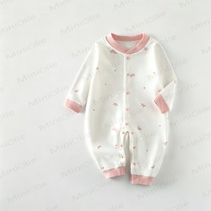 Tutina da neonato in cotone con stampa volpe - Rosso - 18-24 mesi - image 1