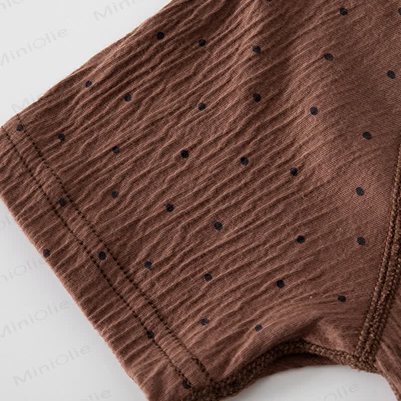 Tutina da neonato in cotone a pois - image 7