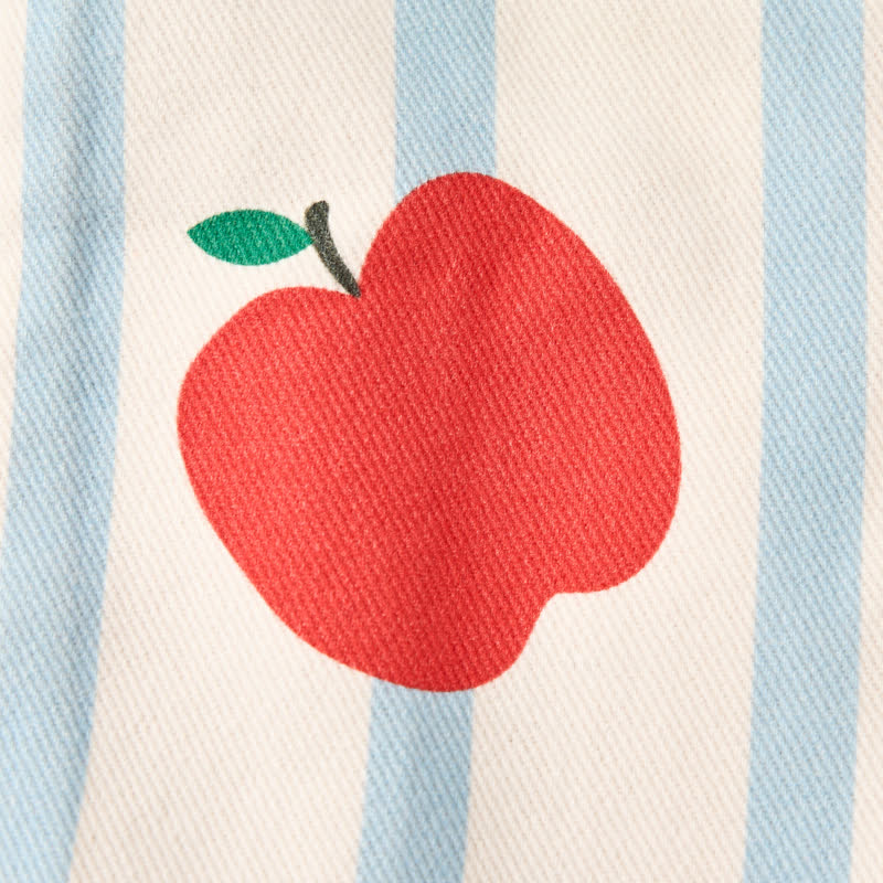 Salopette beige a righe con tasche per neonati e bambini piccoli - image 7