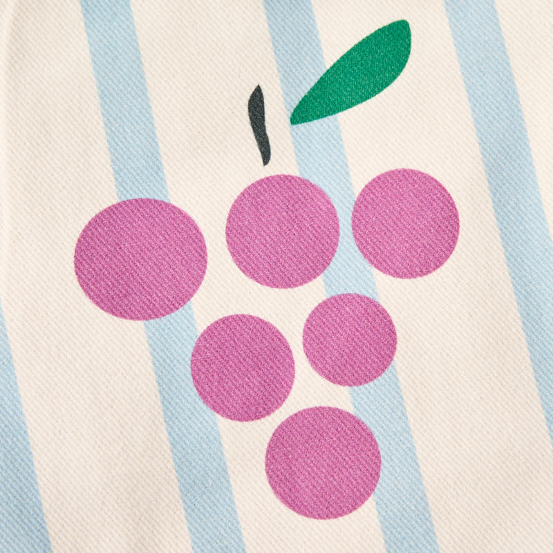 Salopette beige a righe con tasche per neonati e bambini piccoli - image 8