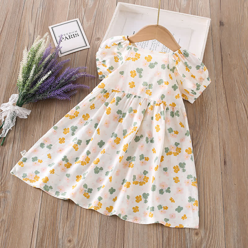Vestito a maniche corte con stampa integrale per bambina - Mobili beige - 10-11T - image 20