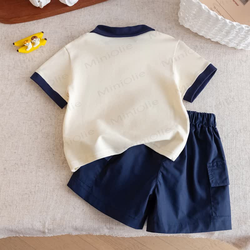 Completo da 2 pezzi per bambini composto da polo o canotta e pantaloncini. - image 3