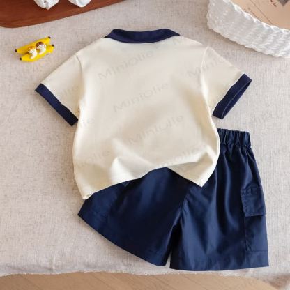 Completo da 2 pezzi per bambini composto da polo o canotta e pantaloncini. - image 3