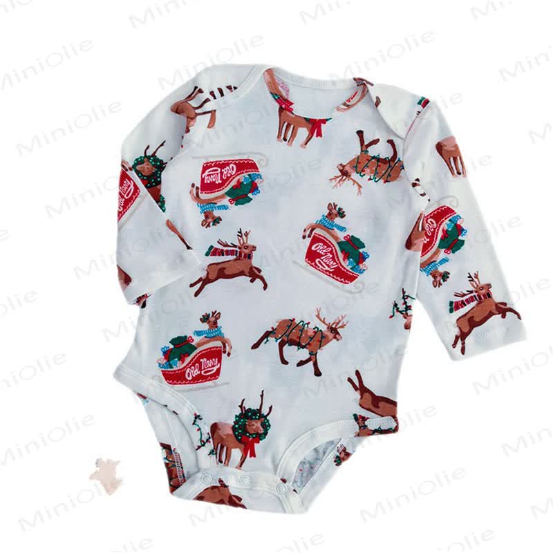 Body a maniche corte in cotone con stampa a cartoni animati per neonati. - image 15