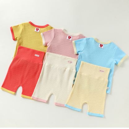 Completo per neonato in maglia a maniche corte - image 7