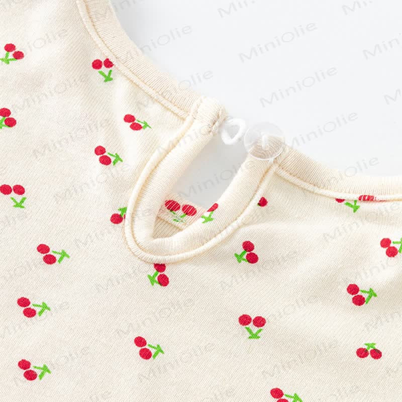 Completo tutina per neonato con ciliegie, carino e allegro - image 4