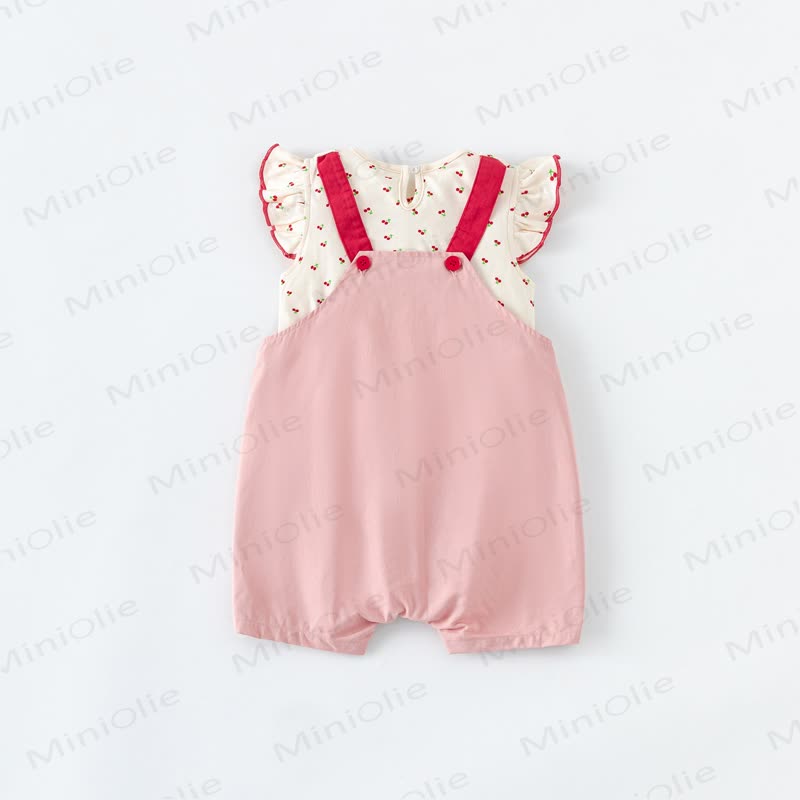 Completo tutina per neonato con ciliegie, carino e allegro - image 3