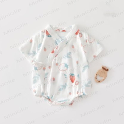 Body avvolgente Baby Strawberry in bambù - image 1