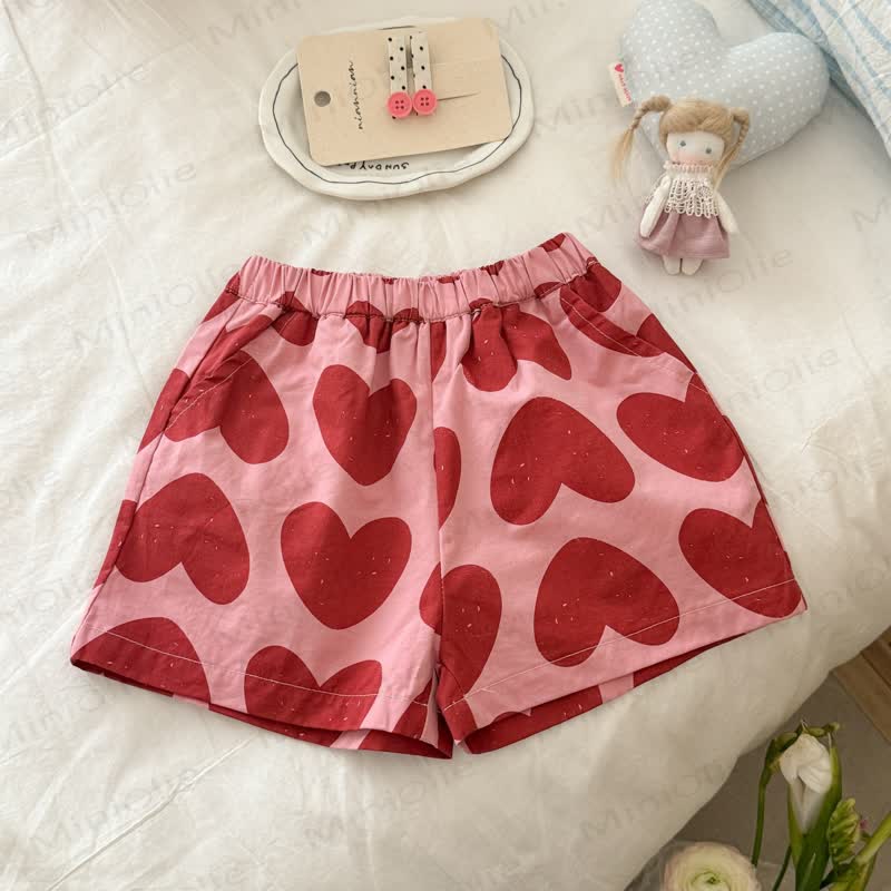 Pantaloncini da casa in cotone a pois o calzini di pizzo per bambine - Rosa - 8-9T - image 4