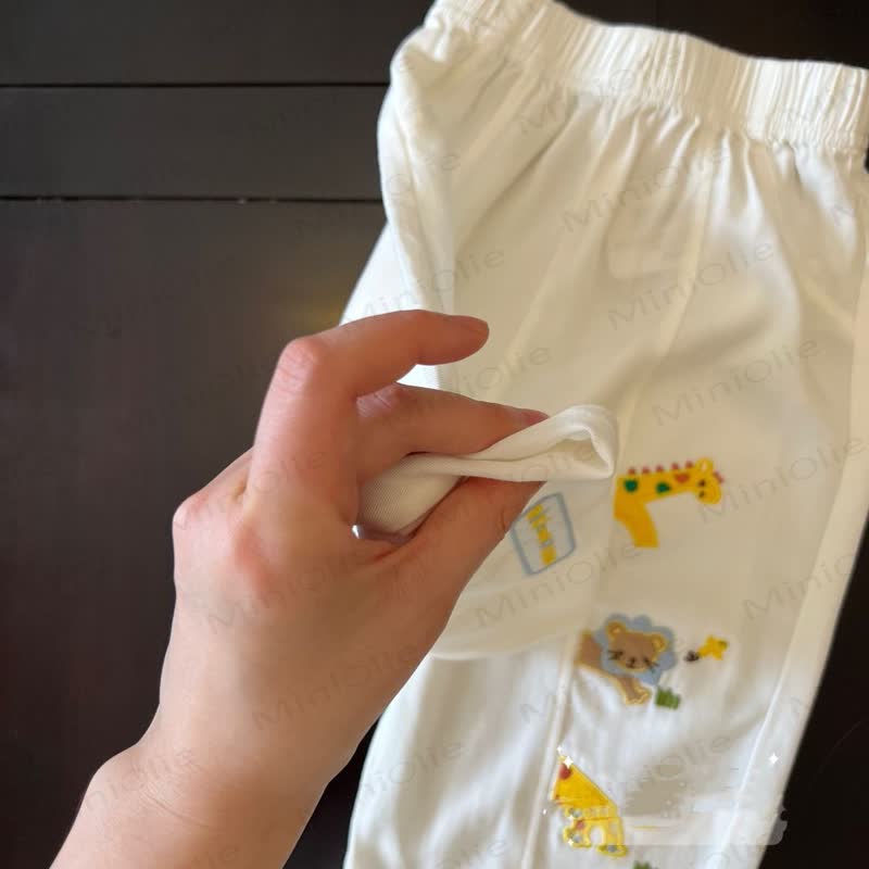 Pantaloni per bambini con ricami di animali dei cartoni animati - image 5