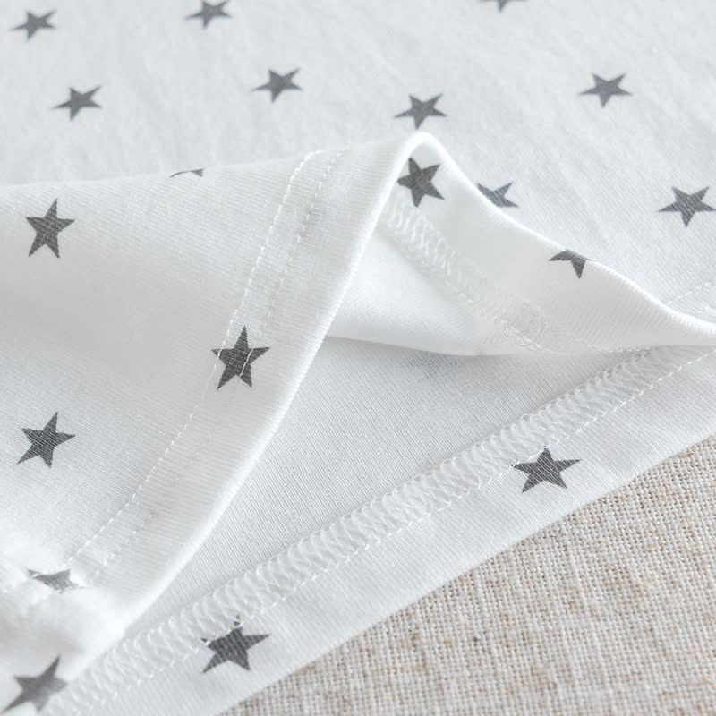 T-shirt casual per neonati con stampa a stelle - image 8