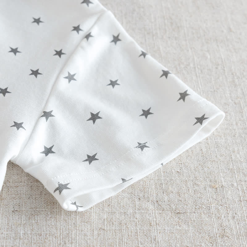 T-shirt casual per neonati con stampa a stelle - image 7