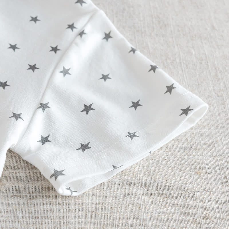 T-shirt casual per neonati con stampa a stelle - image 7