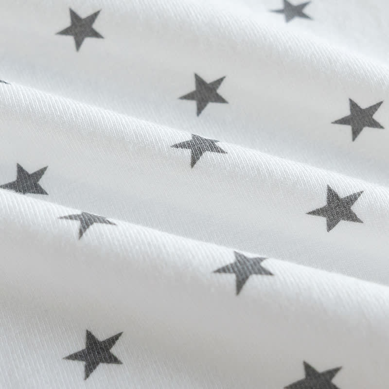 T-shirt casual per neonati con stampa a stelle - image 9