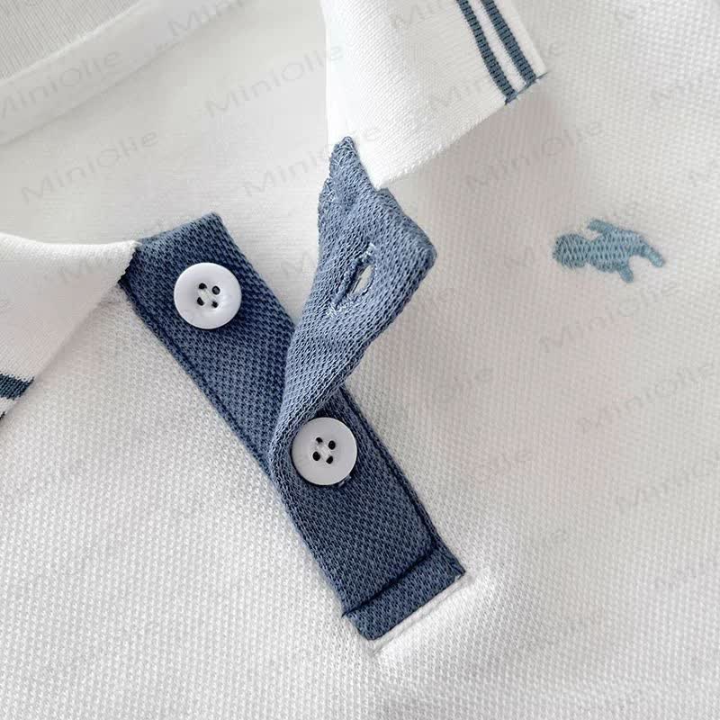 Completo da neonato composto da polo e pantaloncini classici, due pezzi. - image 6