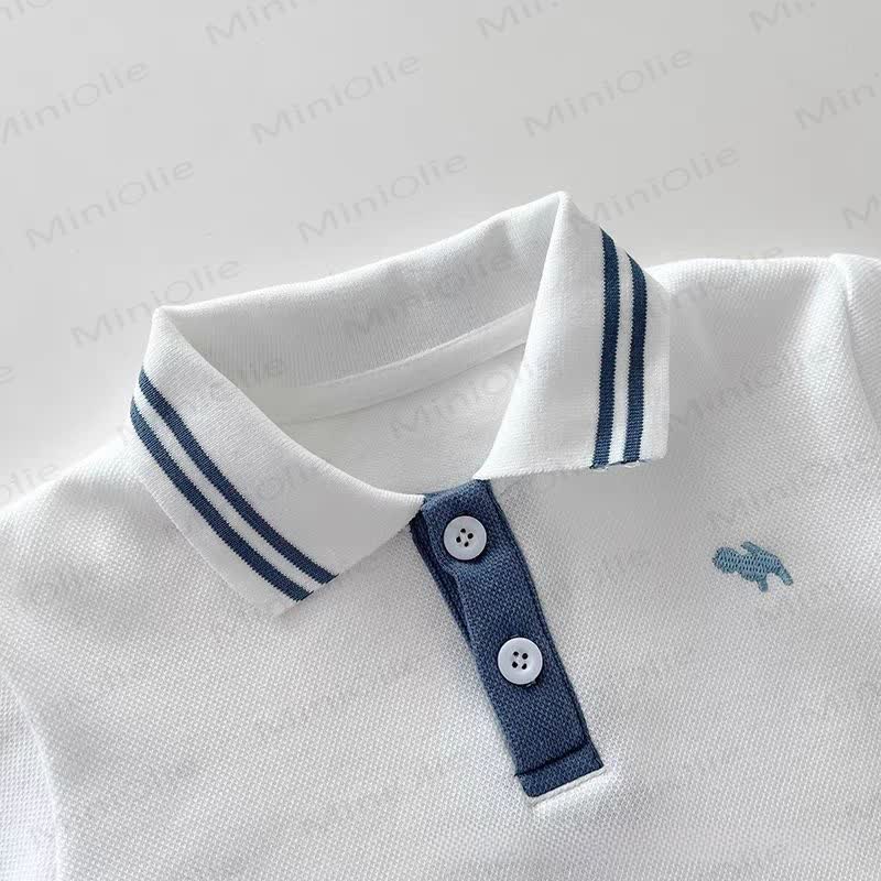 Completo da neonato composto da polo e pantaloncini classici, due pezzi. - image 7