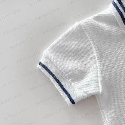 Completo da neonato composto da polo e pantaloncini classici, due pezzi. - image 8
