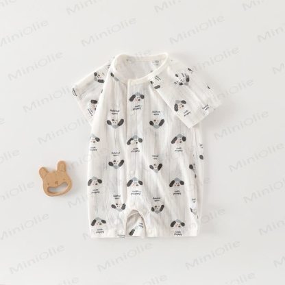 Tutina per neonato in cotone con stampa animalier - Grigio - 18-24 mesi - image 2