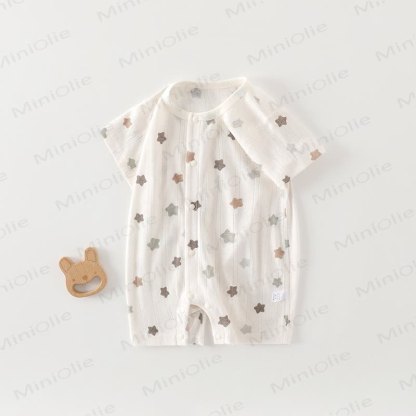 Tutina per neonato in cotone con stampa animalier - Bianco - 18-24 mesi - image 5