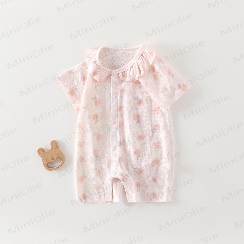 Tutina per neonato in cotone con stampa animalier - Fiore rosa - 18-24 mesi - image 8